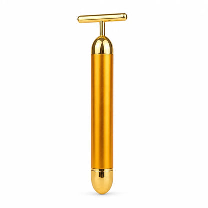 Facial Roller T-Shaped High-Frequency Vibration Gold-Plated