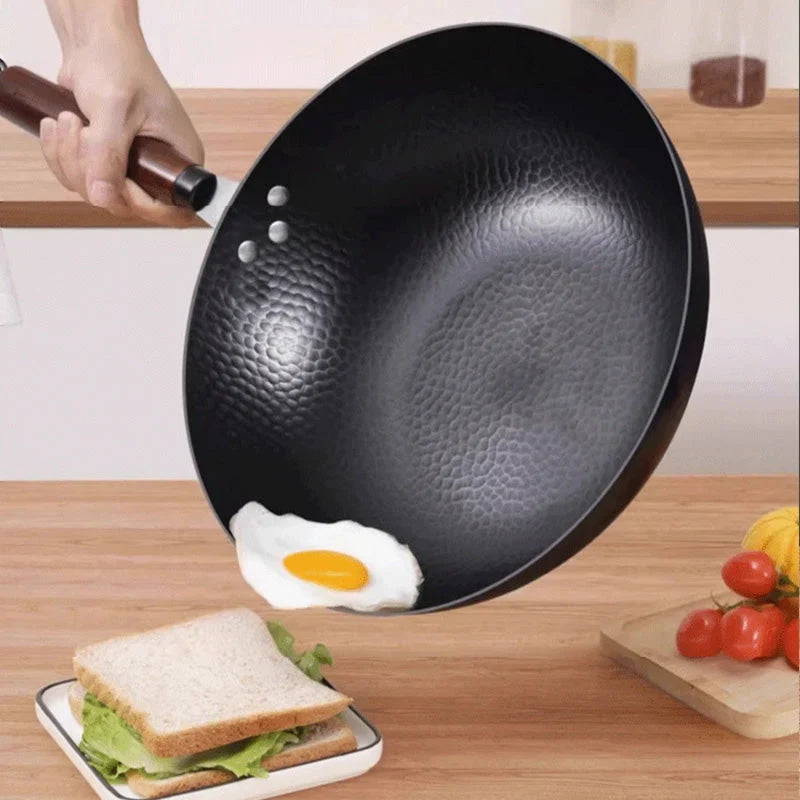 Frying Pan Cast Iron Even Heat Rust-Resistant 11 Inch