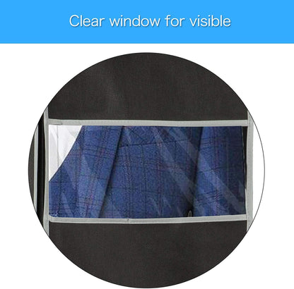 Garment Cover Breathable Non-Woven & Clear Window Full-Length Zipper