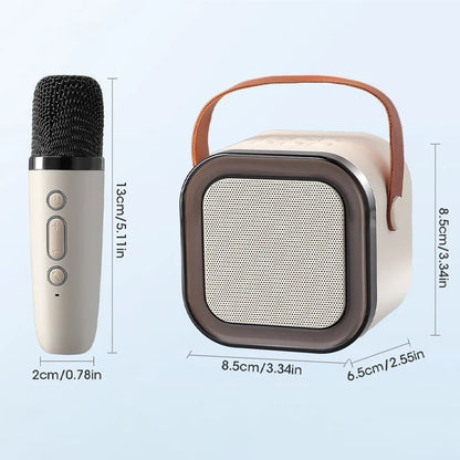 Kids Karaoke Machine Bluetooth Two Wireless Microphones
