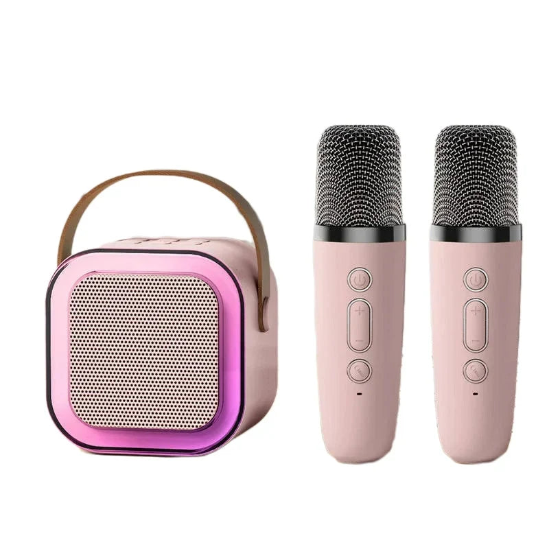 Kids Karaoke Machine Bluetooth Two Wireless Microphones