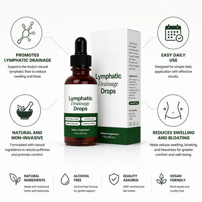 Lymphatic Drainage Drops Natural Bloat & Swelling Relief