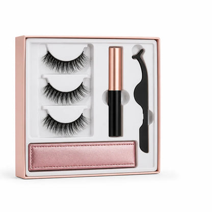 Magnetic Lashes Kit Reusable No Glue Ultra-Fine Eyeliner