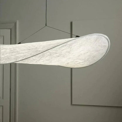 Pendant Lamp Handmade Silk Shade Integrated LED Remote Control