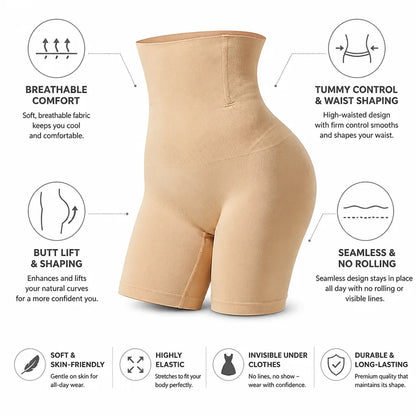 Shapewear Shorts High-Waist Tummy Control Butt Lift
