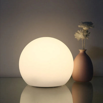 Table Globe Lamp 16-Color LED USB Rechargeable & Remote