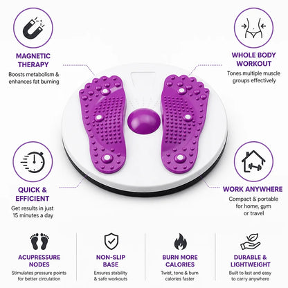 Twist Board Magnetic Acupressure Non-Slip Base