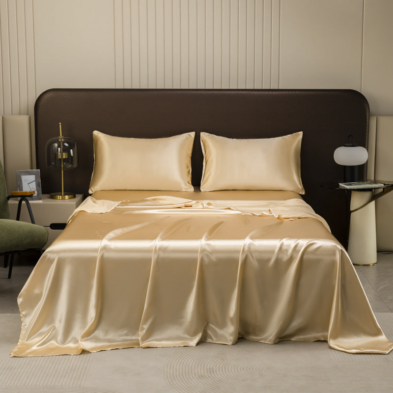 Ortekor Luxurious Satin Bed Sheet | Cooling Silky Fabric for Refreshing Sleep | Moisture-Wicking Design for Ultimate Comfort