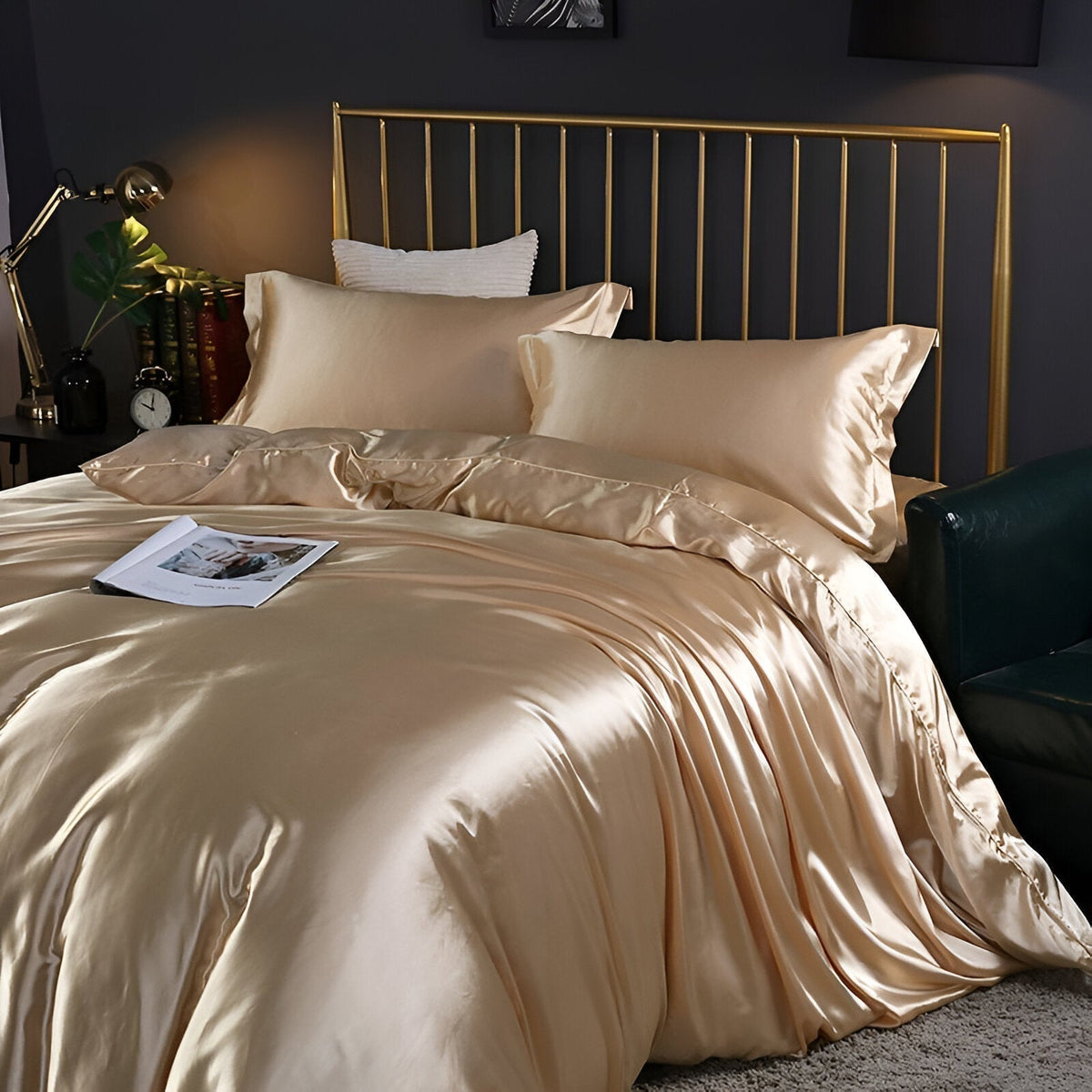 Luxurious Silk Duvet Cover with Cooling Comfort | Elegant Bedding for Refreshing Sleep