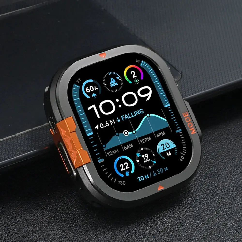 Rugged Metal Bumper Case for Apple Watch Ultra & Series 11/10 – Precision-Fit Display Guard