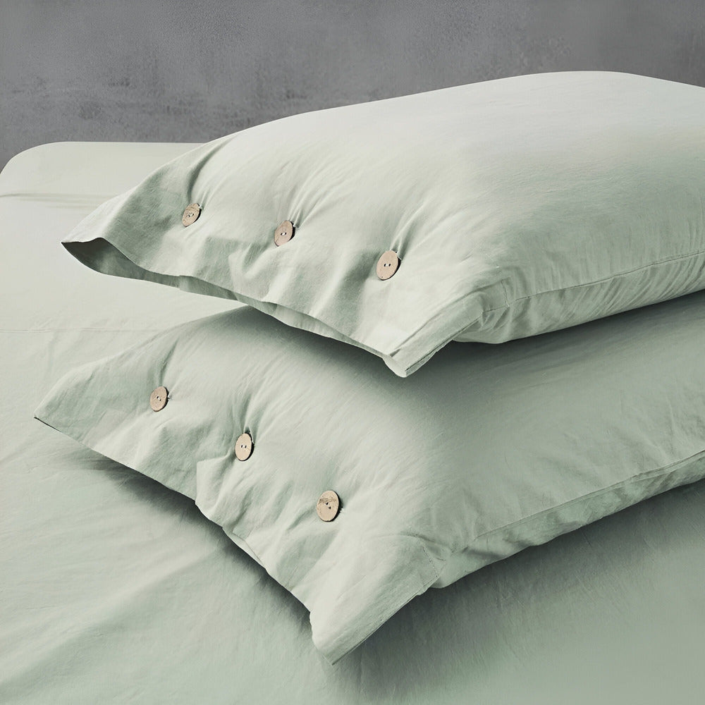 Luxury Breathable Bedding Set with 2 Pillowcases – Soft Cotton Scandinavian Design