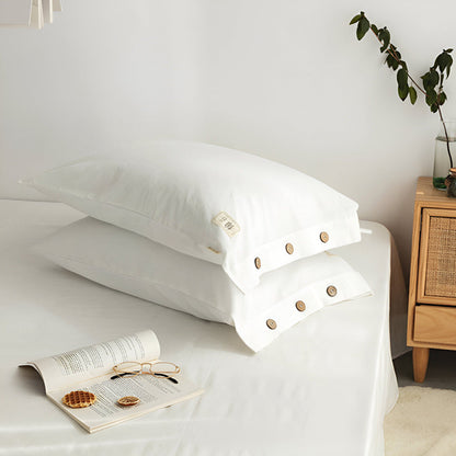 Luxury Breathable Bedding Set with 2 Pillowcases – Soft Cotton Scandinavian Design
