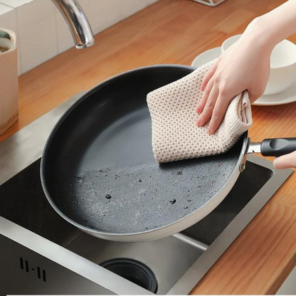 Luxury Honeycomb Cotton Towels Set – 6-Pack Ultra-Absorbent in Neutral Tones for Kitchen and Bathroom