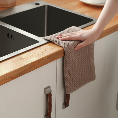 Luxury Honeycomb Cotton Towels Set – 6-Pack Ultra-Absorbent in Neutral Tones for Kitchen and Bathroom