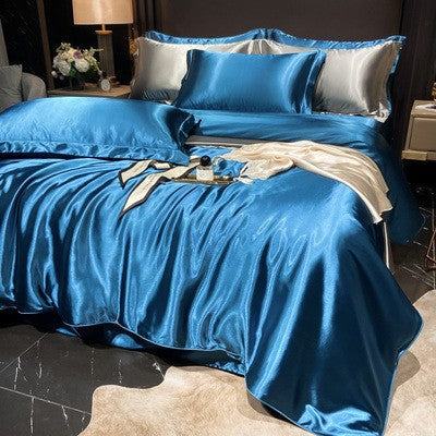 Luxury Silk Satin Bedding Set | 4-Piece Duvet Covers for Ultimate Comfort