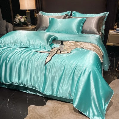 Luxury Silk Satin Bedding Set | 4-Piece Duvet Covers for Ultimate Comfort