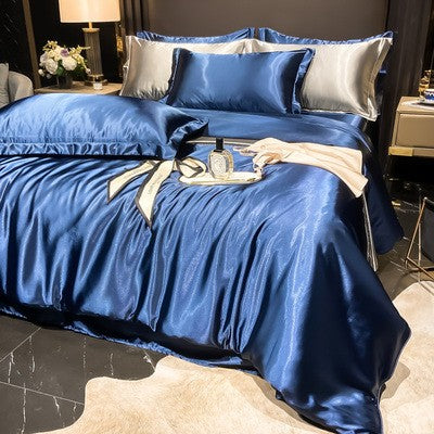 Luxury Silk Satin Bedding Set | 4-Piece Duvet Covers for Ultimate Comfort