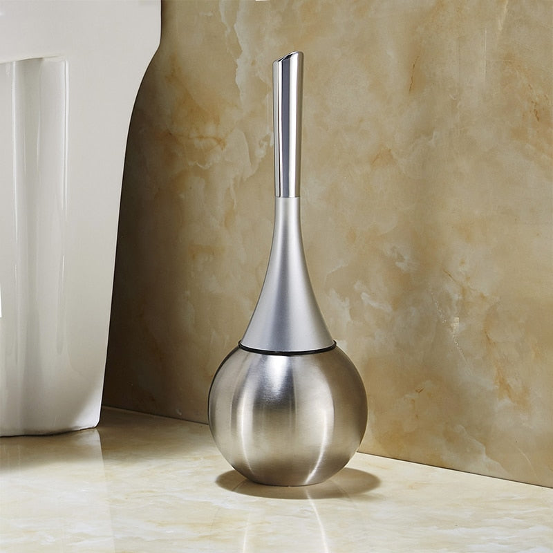 Luxury Toilet Brush with Holder – Splash-Free Hygienic Design for Modern Bathrooms, Matte Finish, Easy to Clean