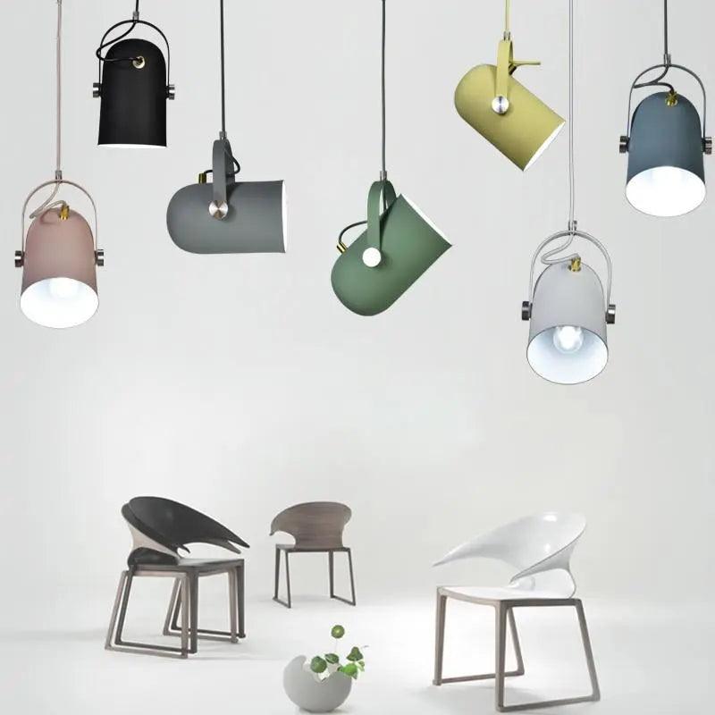 Scandinavian Pendant Light Fixture with Adjustable Cable for Bedrooms, Dining Rooms, and Living Spaces