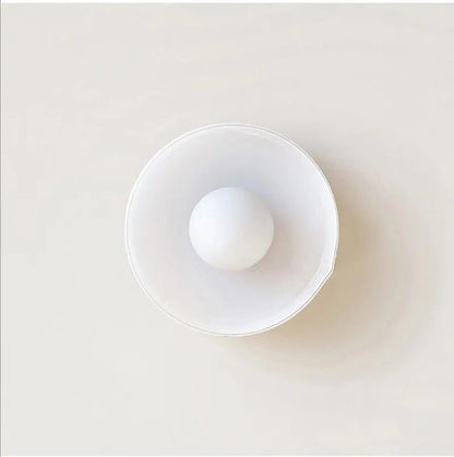 Lumosphere - Sleek Flush Mount Ceiling Light with Glass Shade