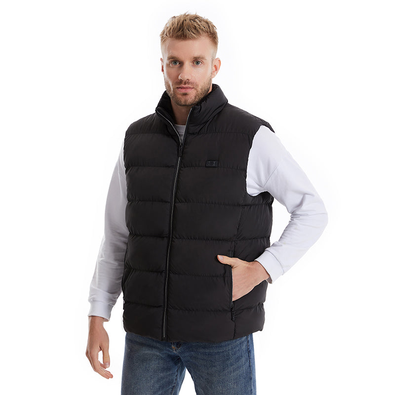 Heated Vest with 15 Heating Zones & 6 Temperature Settings for Men & Women – Rechargeable Battery-Powered Warming Jacket for Outdoor Work