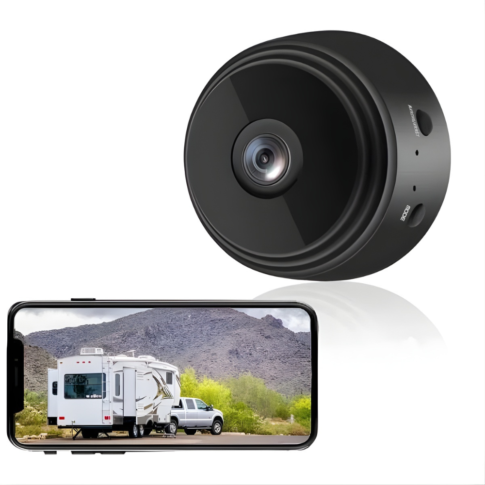 Wireless Backup Camera 720P HD for RV Truck Trailer – Motion Detection Night Vision – Magnetic Mount 360° Rotating Bracket – Supports