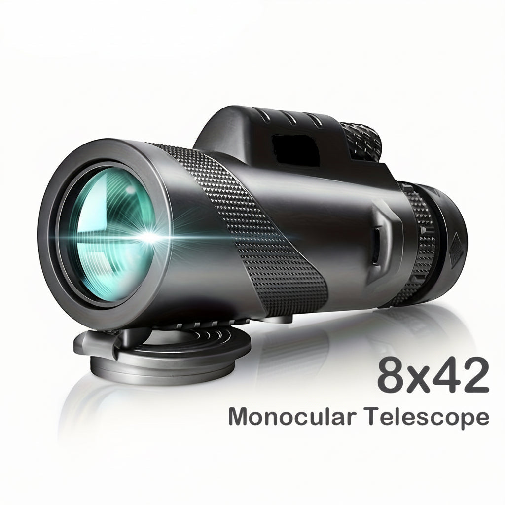 Outdoor Explorer | Monocular Telescope with 8x Magnification & Phone Adapter | Compact Design for Bird Watching and Travel