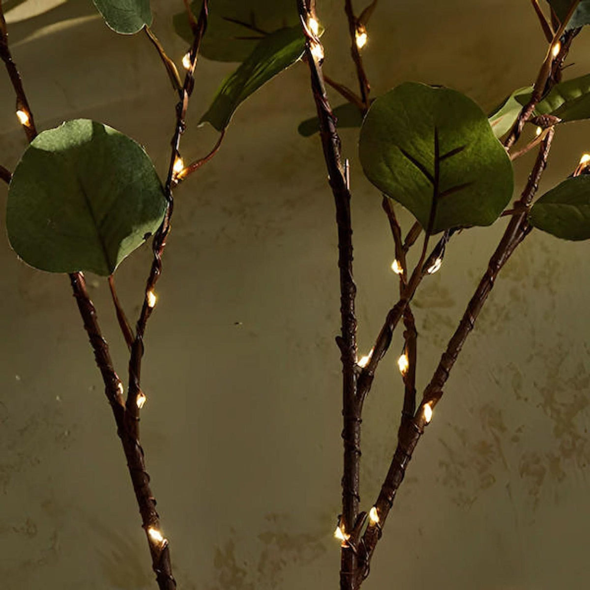 Battery Powered LED Twig Branch Light String with 120 Warm White Micro Lights for Vases, Centerpieces, and Home Decor Accents