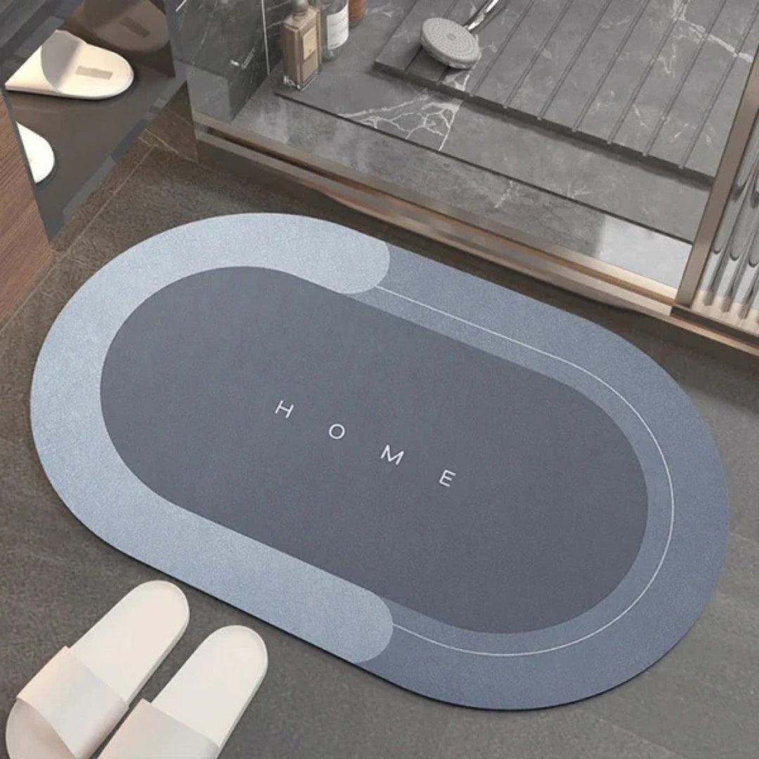 Non-Slip Quick-Dry Bath Mat Absorbent Bathroom Rug for Shower Floor Kitchen Entryway Soft PVC Microfiber Bedroom Laundry Room