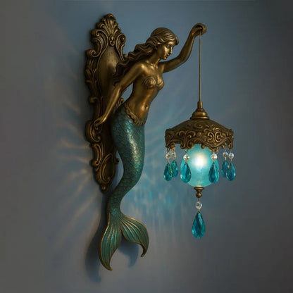 Sculptural Mythological Wall Sconce with Warm Ambient Glow for Living Room & Bedroom Decor