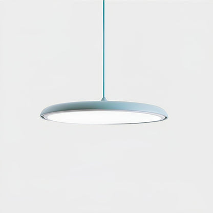 LED Hanging Fixture Acrylic Disc 16 Inch 24W for Kitchen Island Dining Room Table Adjustable Cord Modern Overhead Lighting Warm Glow 3000K