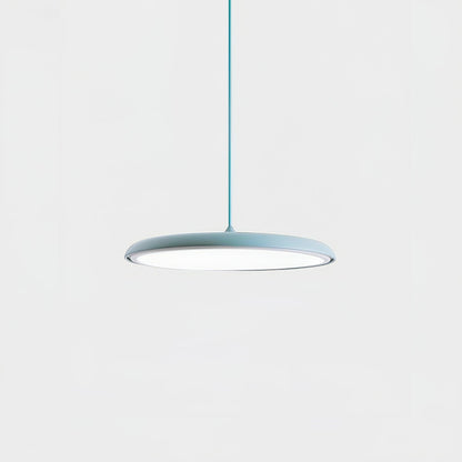 LED Hanging Fixture Acrylic Disc 16 Inch 24W for Kitchen Island Dining Room Table Adjustable Cord Modern Overhead Lighting Warm Glow 3000K