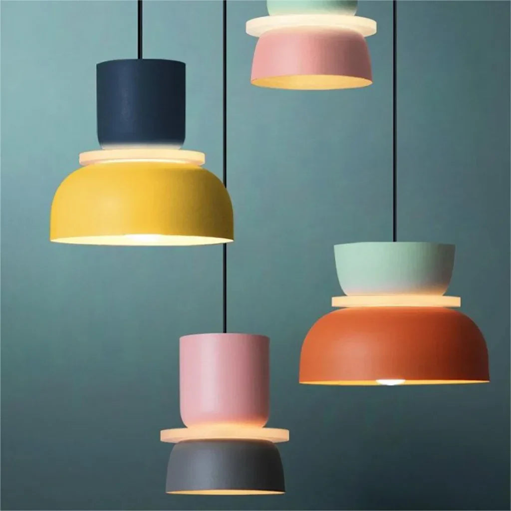 Multi-Layer Acrylic Ceiling Fixture E27 Socket 11.4 Inch Diameter Nordic Style Over Island Counter Breakfast Nook Entryway Suspended Lamp fo