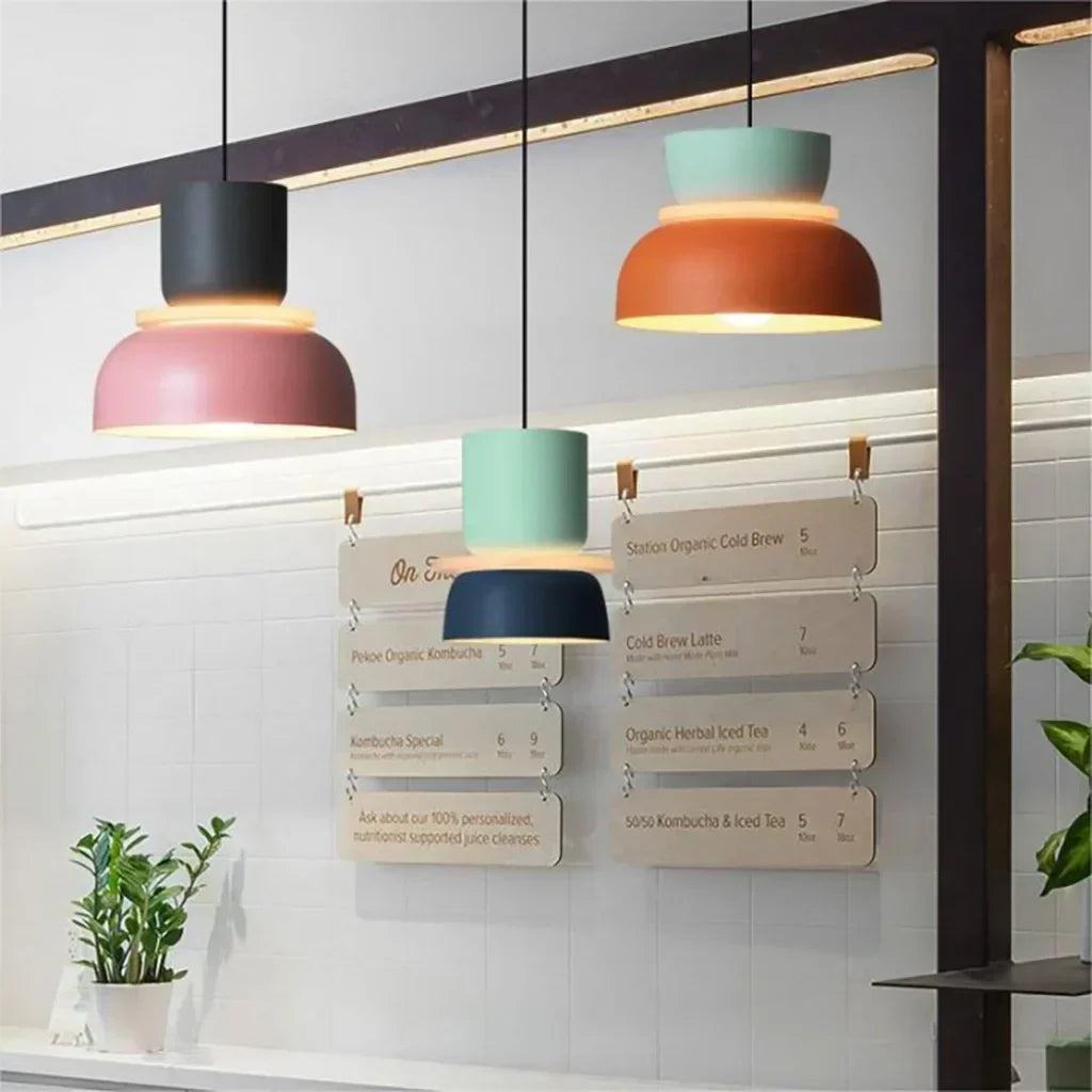 Multi-Layer Acrylic Ceiling Fixture E27 Socket 11.4 Inch Diameter Nordic Style Over Island Counter Breakfast Nook Entryway Suspended Lamp fo