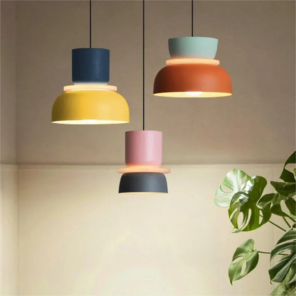 Acrylic Overhead Light Fixture 11 in Bowl Shade for Kitchen Table Workspace Kids Room Modern Nordic Hanging Lamp E27 Socket