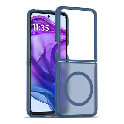 Magnetic Snap-On Hard Shell Case for Motorola Razr Flip Phones – Anti-Fingerprint Matte Finish, Precise Cutouts, Full Protection for