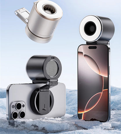Magnetic Foldable Phone Fan with Three-Speed Airflow | Portable Design for Summer Comfort