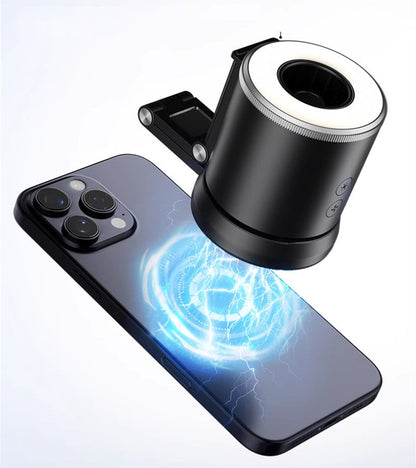 Magnetic Foldable Phone Fan with Three-Speed Airflow | Portable Design for Summer Comfort