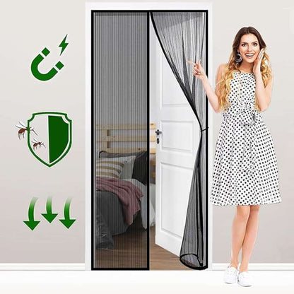 Ortekor Magnetic Screen Door | Tear-Resistant Mesh Door with Hands-Free Access | Perfect Fly Barrier for Summer Airflow