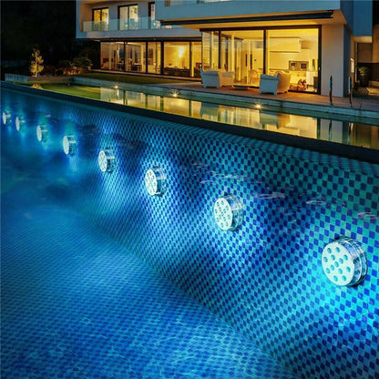 Submersible Color-Changing Pool LED Light with Wireless Remote | 12 Vibrant Hues for Hot Tub Spa Pond Fountain | Floating Waterproof