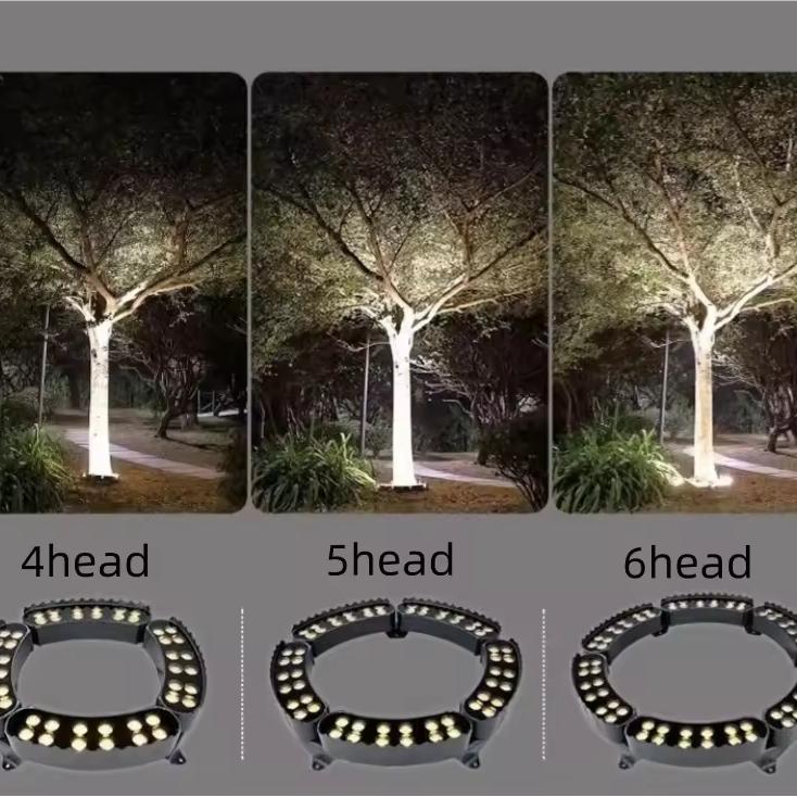 Outdoor LED Landscape Spotlight for Trees & Gardens | Aluminum Ground Light with Warm Glow | Pathway Accent Lighting | Weatherproof Garden U