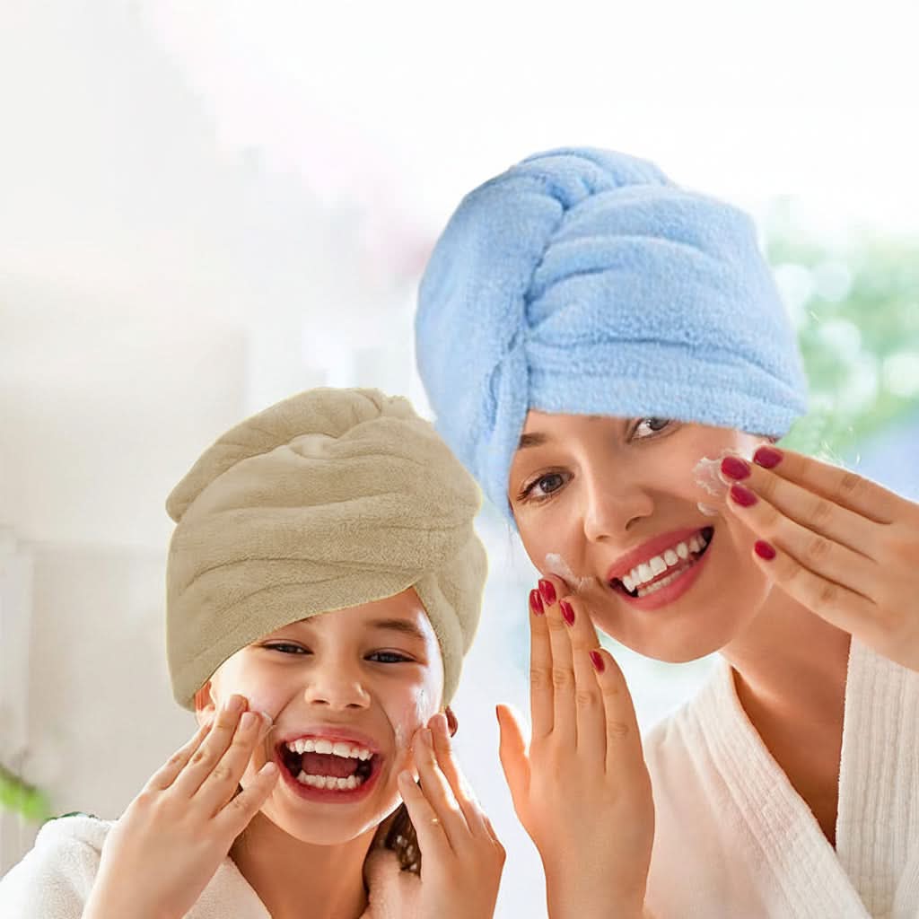 DRYELLA – Microfiber Hair Towel Wrap for Fast Drying and Comfortable Everyday Hair Care