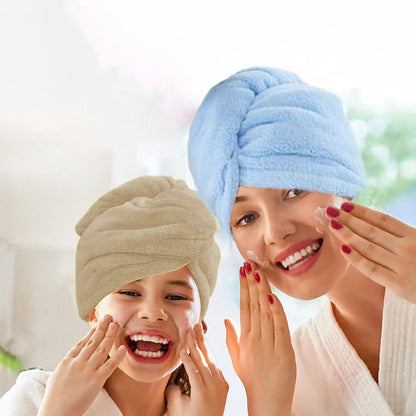 DRYELLA – Microfiber Hair Towel Wrap for Fast Drying and Comfortable Everyday Hair Care
