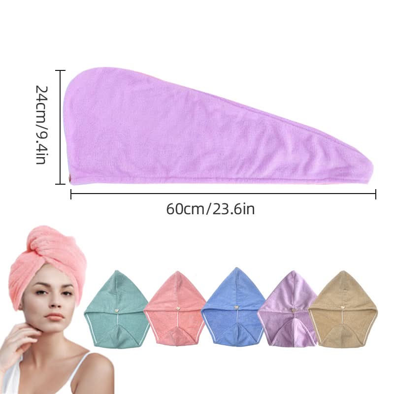 DRYELLA – Microfiber Hair Towel Wrap for Fast Drying and Comfortable Everyday Hair Care