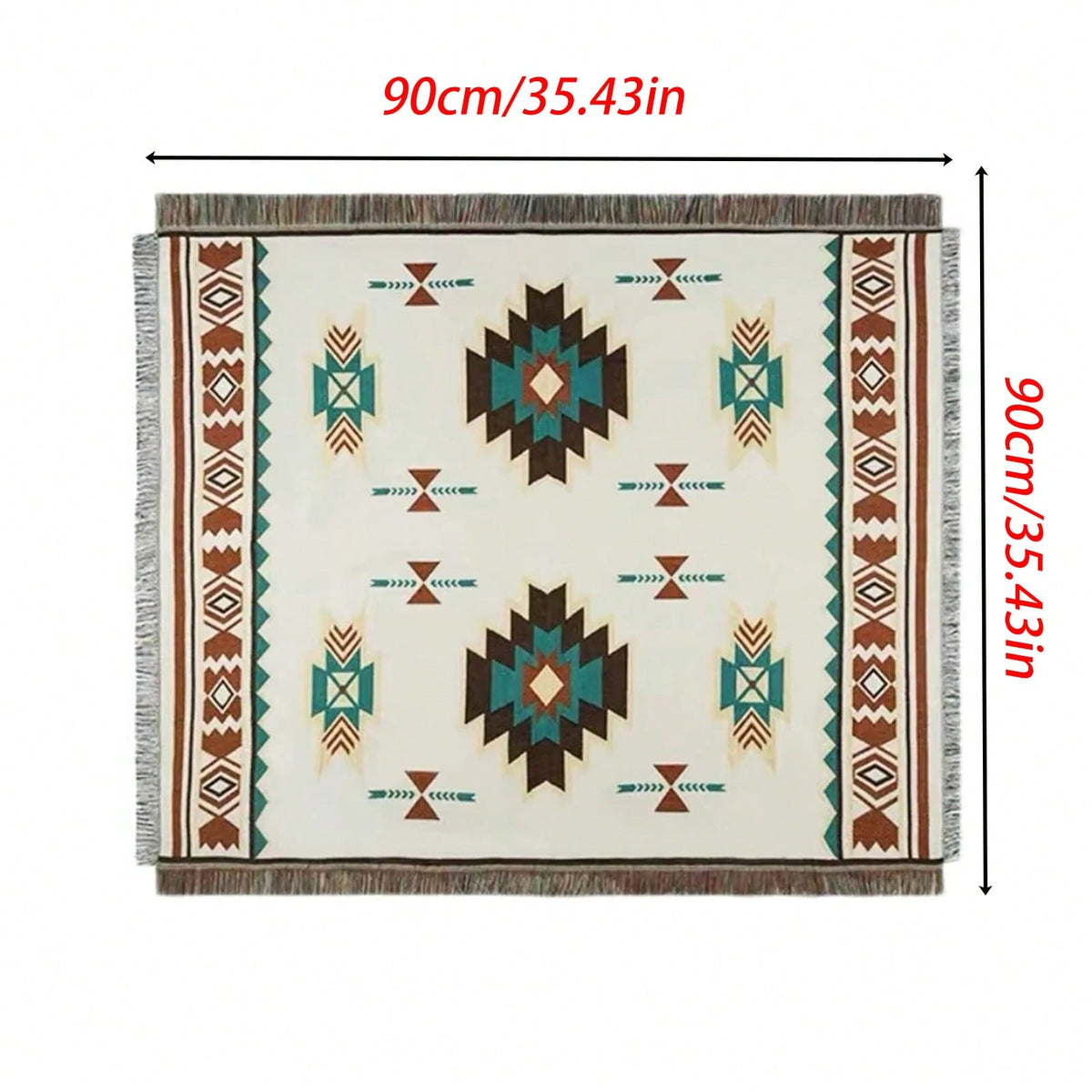 MEXIBREEZE – Bohemian Linen Blanket for Travel & Sofa Use