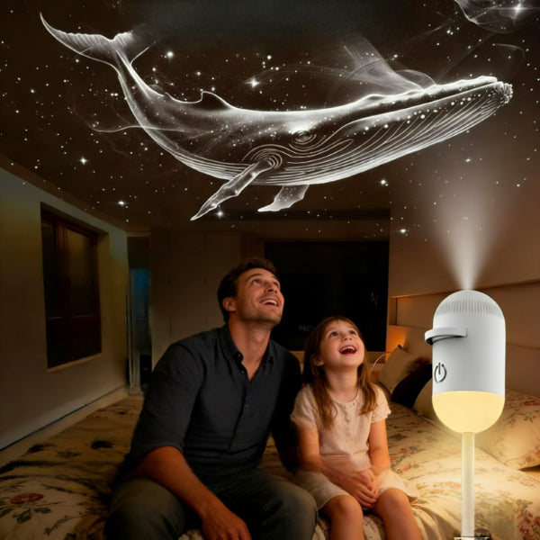 HOLOLUME – Holographic Night Light Projector for Serene Evenings