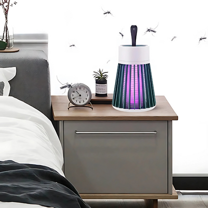 Electric Bug Zapper Indoor Outdoor – LED Mosquito Trap USB Rechargeable Fly Killer Lamp