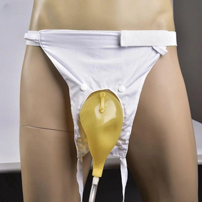 Washable Incontinence Underwear for Seniors with Built-In Collection Pouch – Discreet Adult Urinary Aid for Men & Women