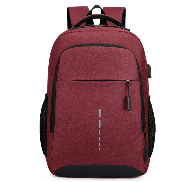Waterproof Nylon Backpack with Padded Straps & Multiple Compartments for Work, School & Travel | Lightweight Daypack for Men
