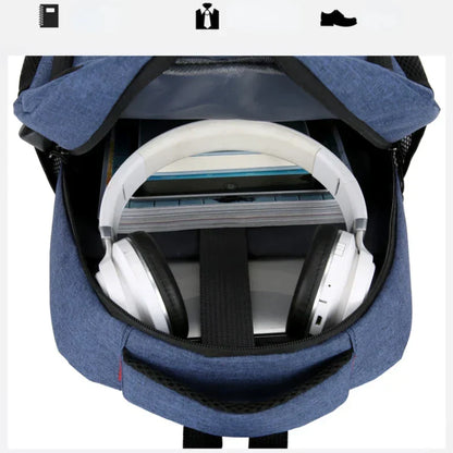 Waterproof Nylon Backpack with Padded Straps & Multiple Compartments for Work, School & Travel | Lightweight Daypack for Men